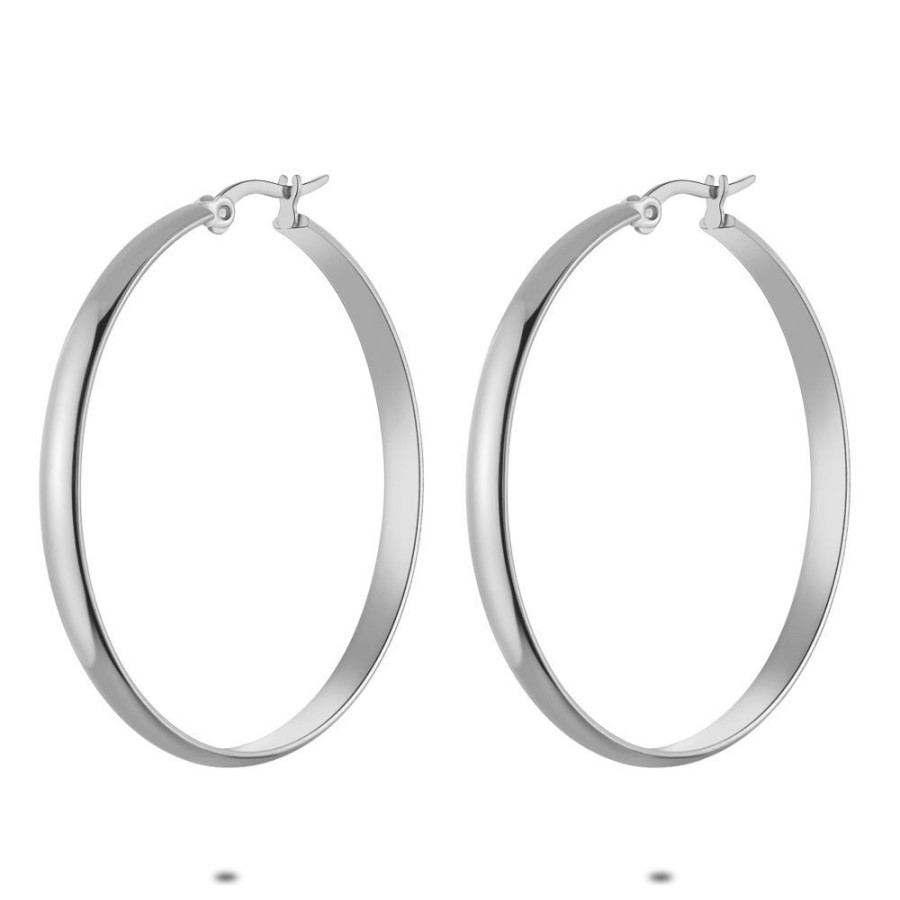 Women Twice As Nice | Stainless Steel Earrings, Hoop Earrings, 45 Mm